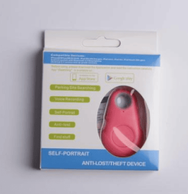 Water Drop Bluetooth-compatible Anti Lost Object Finder (Option: Pink)